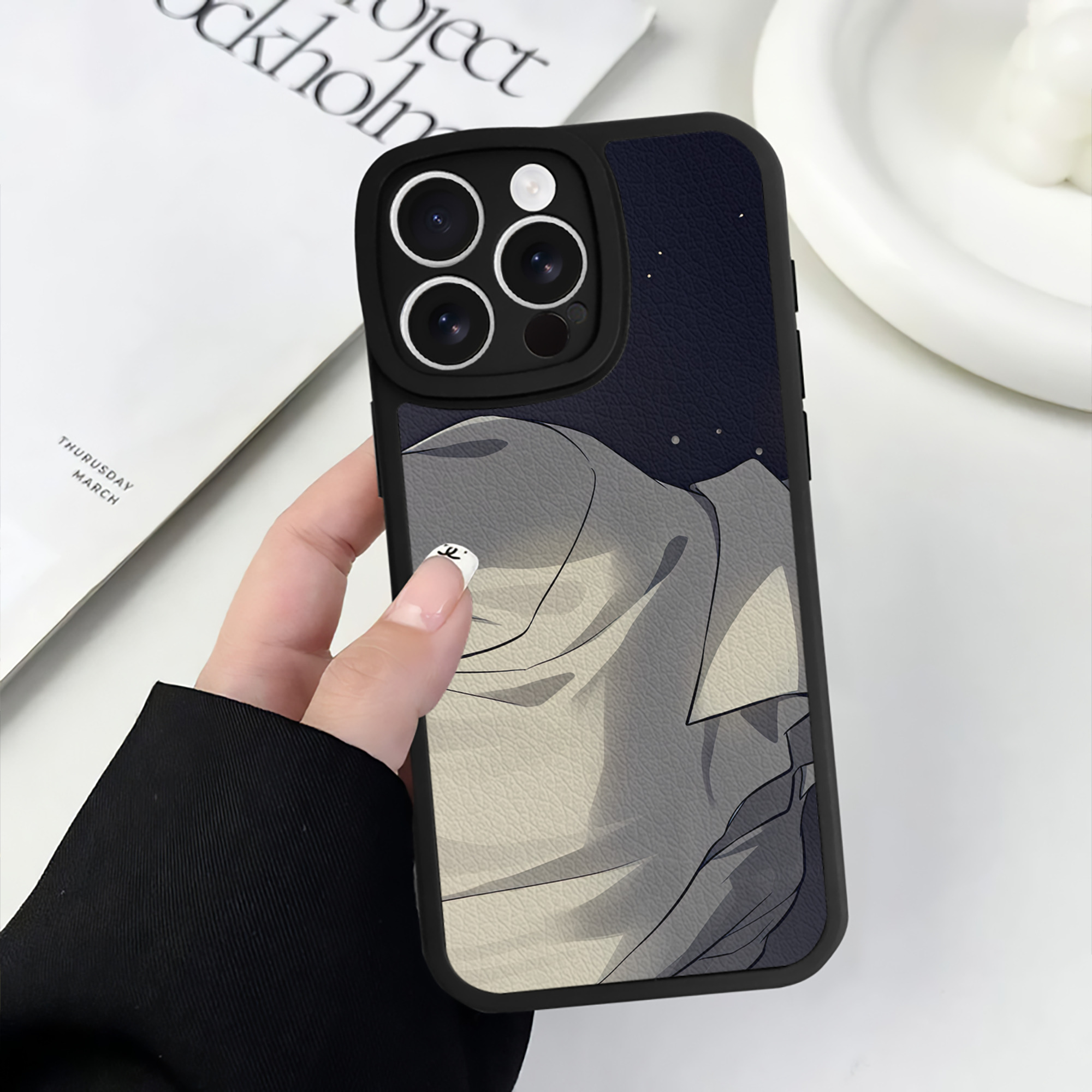 （画像用） ハイキュー!! Haikyu!! 【iPhone 16シリーズ対応】シリコンスマホケース（レザー調） 材質：シリコン